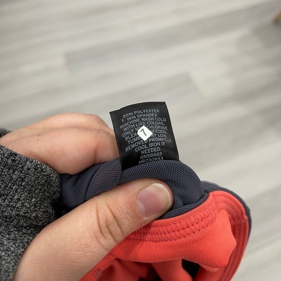 Zella Live In Crop Legging Two-Side Orange Gray XS - Picture 7 of 10